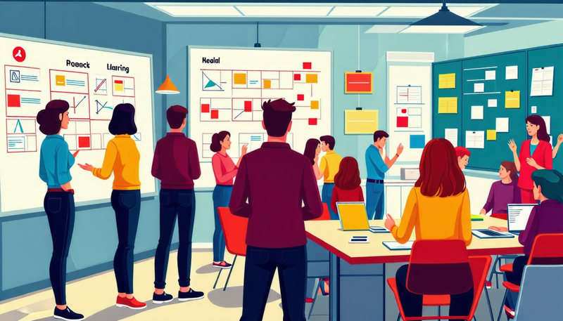 Vibrant Accelerated Learning Workshop Illustration Vibrant Accelerated Learning Workshop Illustration