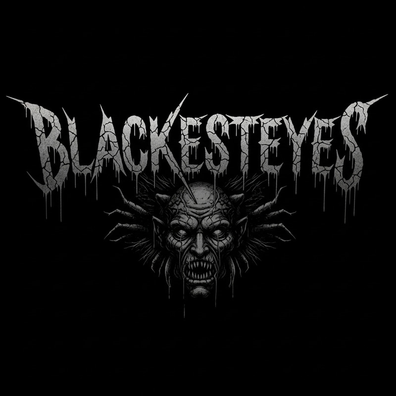 BLACKESTEYES Death Metal Band Logo Design BLACKESTEYES Death Metal Band Logo Design