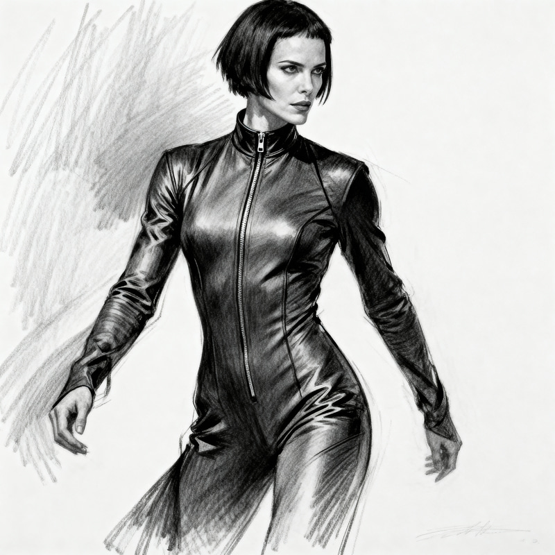 Trinity-Inspired Closed Jumpsuit Sketch Trinity-Inspired Closed Jumpsuit Sketch