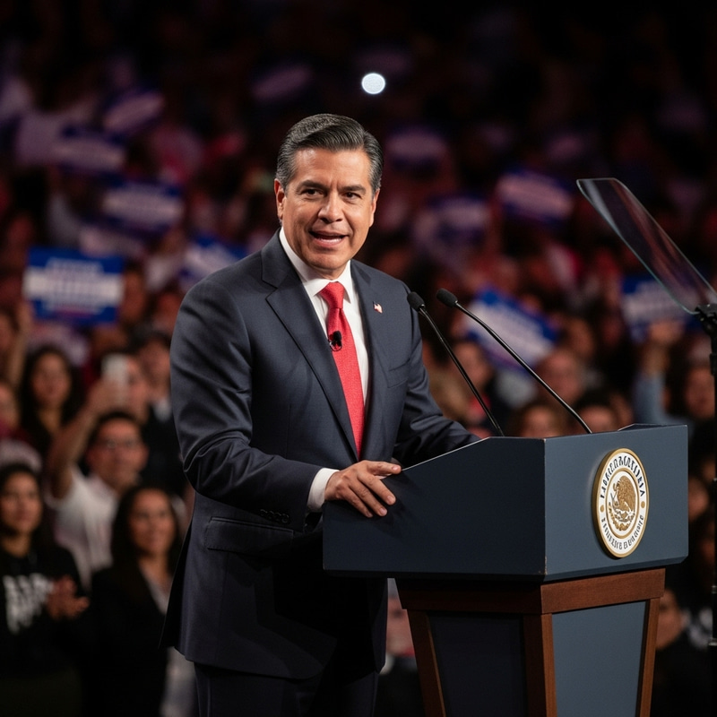 Politician Giving Inspiring Speech in Suit Politician Giving Inspiring Speech in Suit