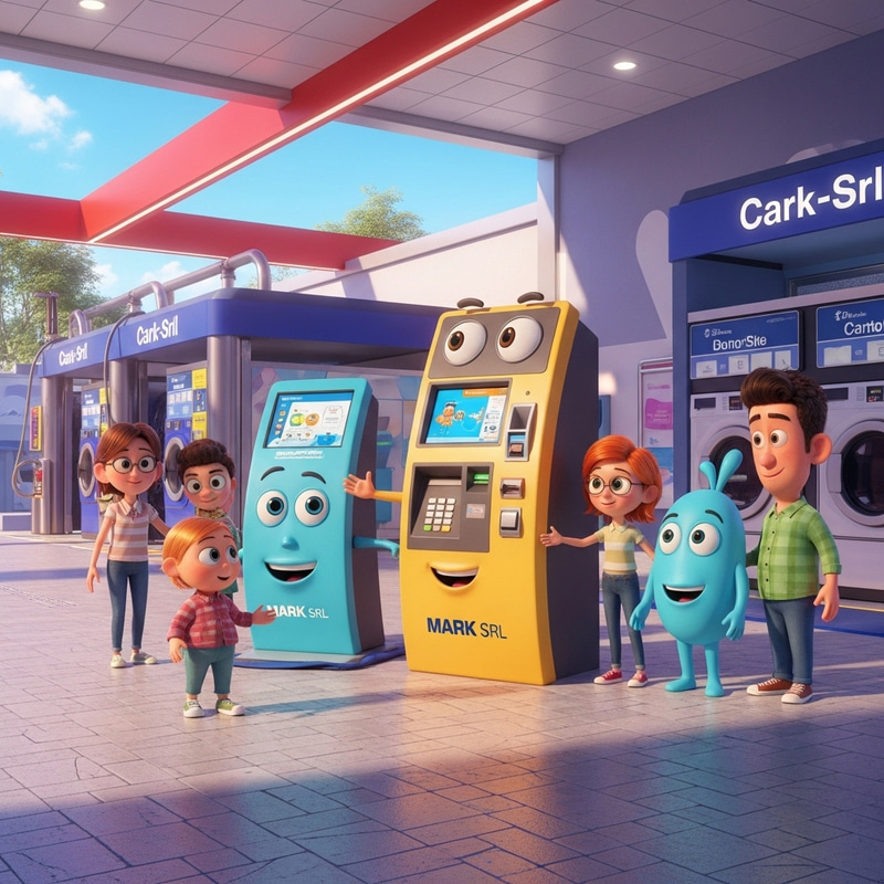 Friendly Payment Machines at Self-Service Car Wash Friendly Payment Machines at Self-Service Car Wash