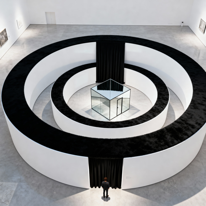 Spiral Installation Art: Aerial View & Design Spiral Installation Art: Aerial View & Design