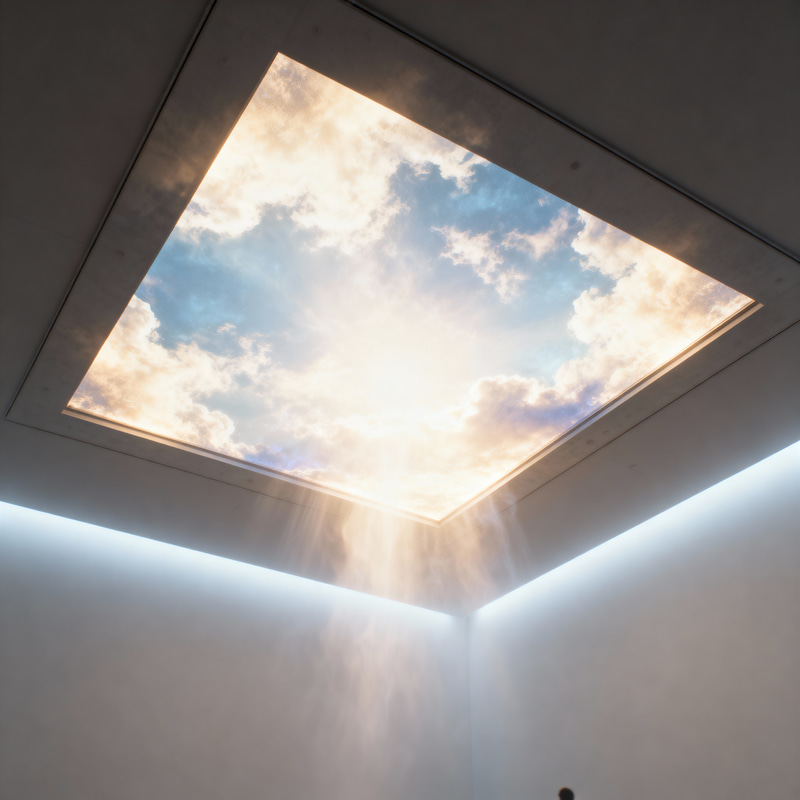 Heavenly Ceiling Light Installation
