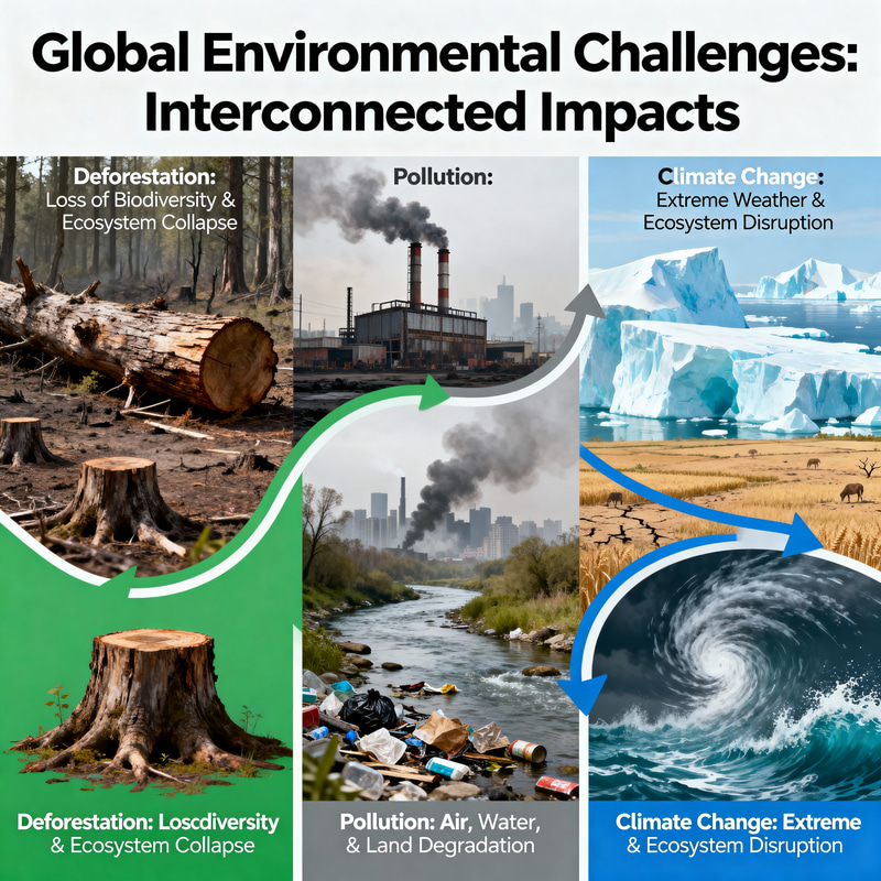 Infographic on Global Environmental Challenges Infographic on Global Environmental Challenges
