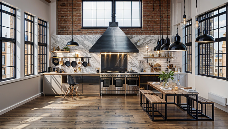 Stylish Industrial Kitchen Design Ideas Stylish Industrial Kitchen Design Ideas