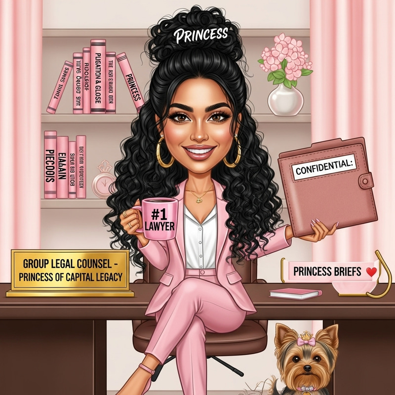 Feminine Caricature of Indian Legal Counsel Princess Feminine Caricature of Indian Legal Counsel Princess