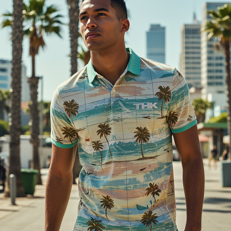 THK Urban Beach Style Polo Shirts