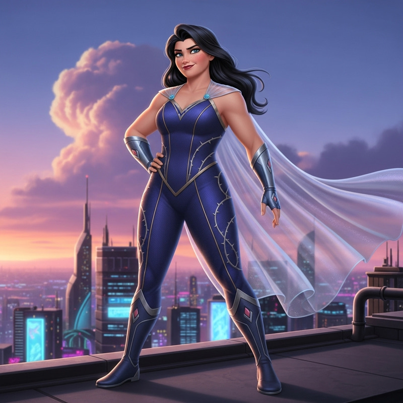 Elegant Superhero Women in Disney Style Elegant Superhero Women in Disney Style