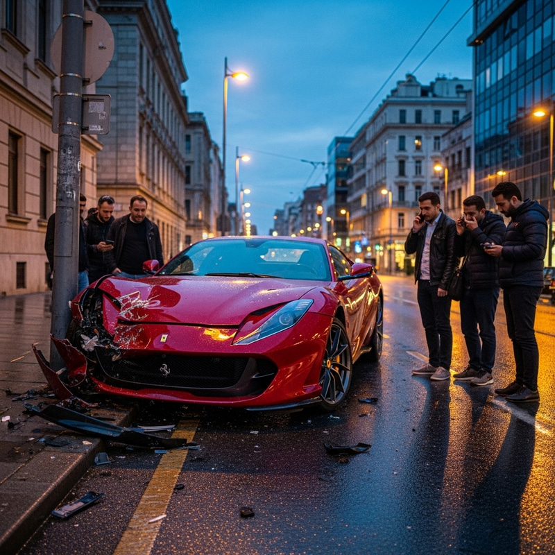 Ferrari 812 Superfast Accident in Switzerland Ferrari 812 Superfast Accident in Switzerland
