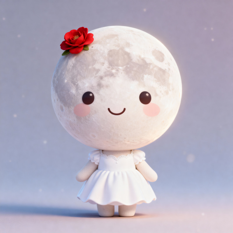 Luna the Moon: A Gentle and Friendly Character Luna the Moon: A Gentle and Friendly Character