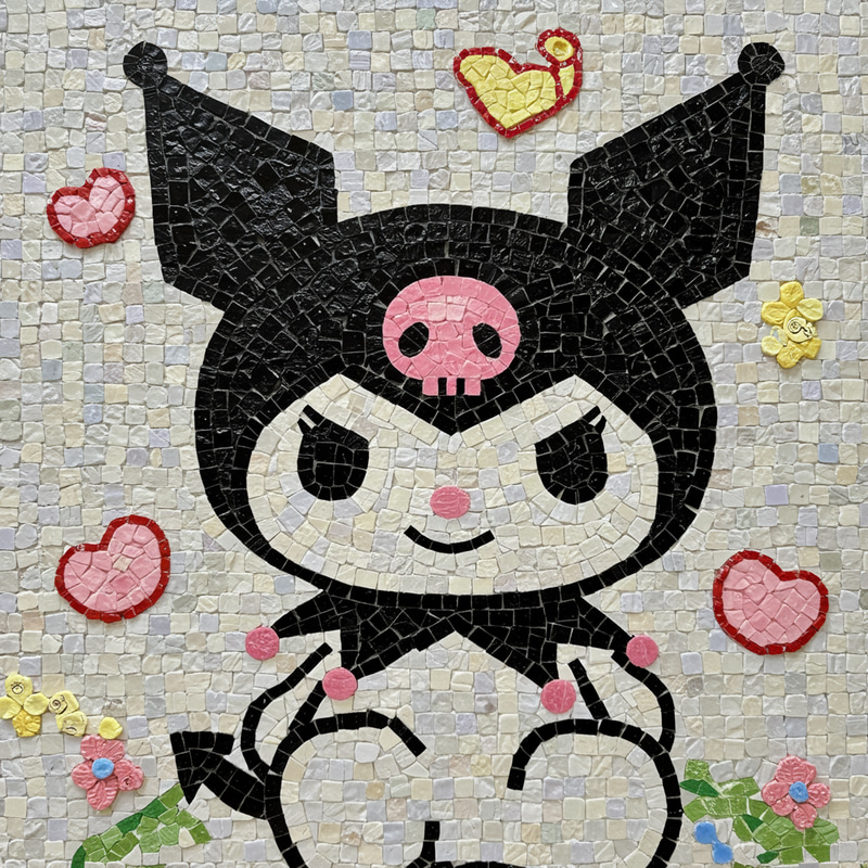 Vibrant Kuromi Mosaic Art Designs Vibrant Kuromi Mosaic Art Designs