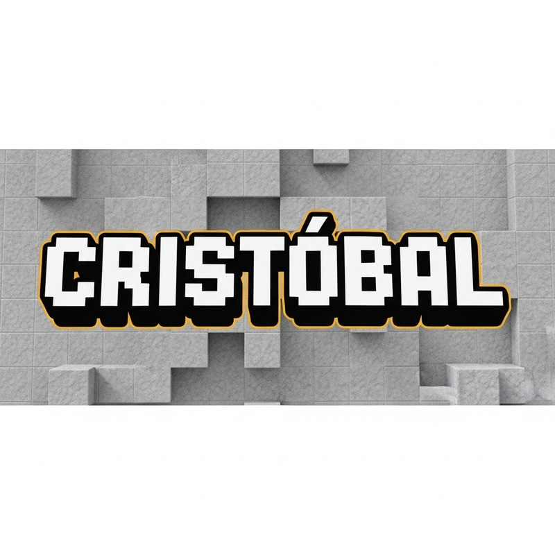 Minecraft-Inspired Graffiti of Cristóbal Minecraft-Inspired Graffiti of Cristóbal