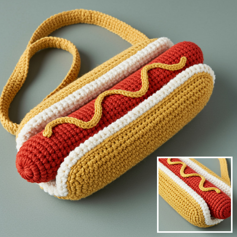 Creative Crochet Hot Dog Bag Pattern Creative Crochet Hot Dog Bag Pattern