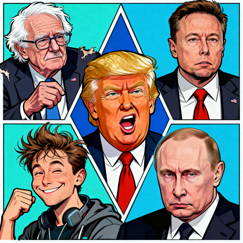 Famous Political Caricatures of Today