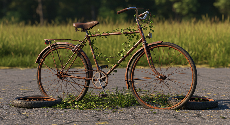 Abandoned Bicycle: A Portrait of Decay Abandoned Bicycle: A Portrait of Decay