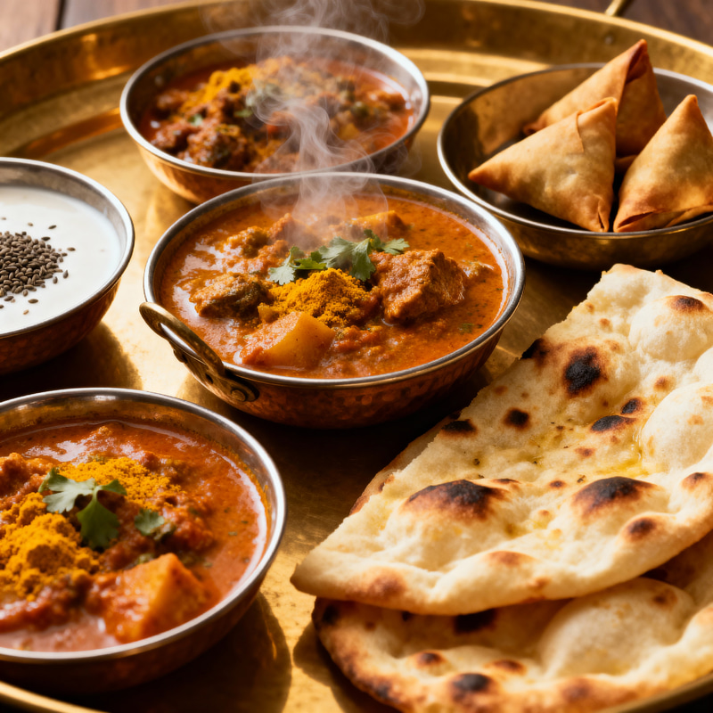 Aromatic & Sublime Indian Food Display