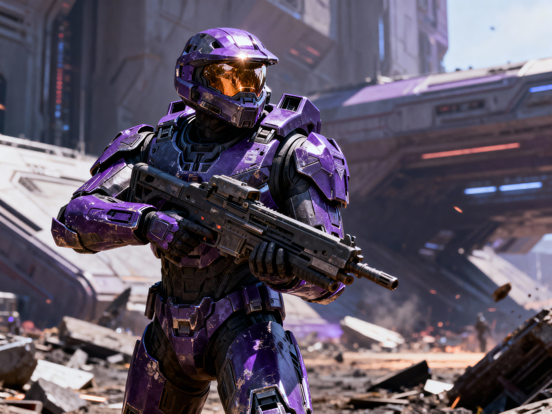 Halo 3 Spartan II Dark Purple Armor Guide