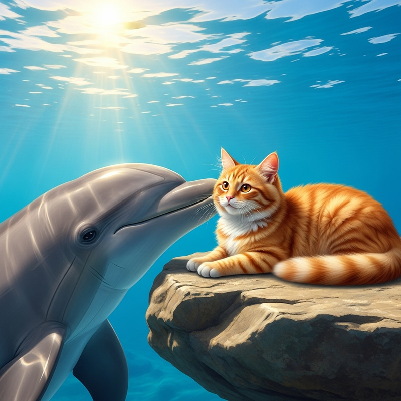 Dolphin Kisses Ginger Cat Dolphin Kisses Ginger Cat