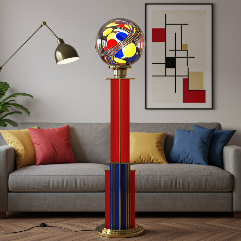 3D Combined Floor Lamp Design for Living Rooms 3D Combined Floor Lamp Design for Living Rooms