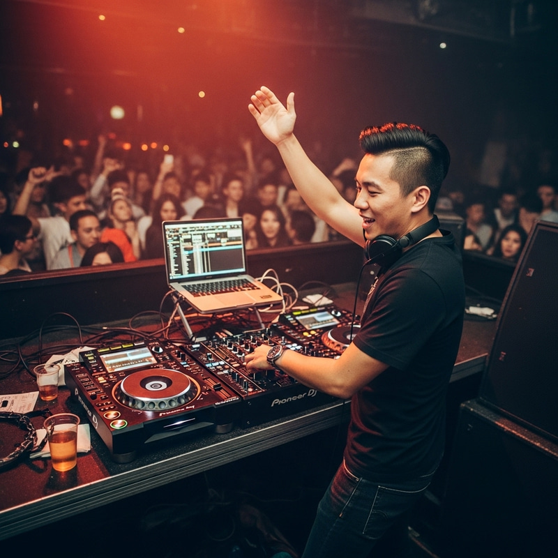 Chinese DJ Male Dancing Performance