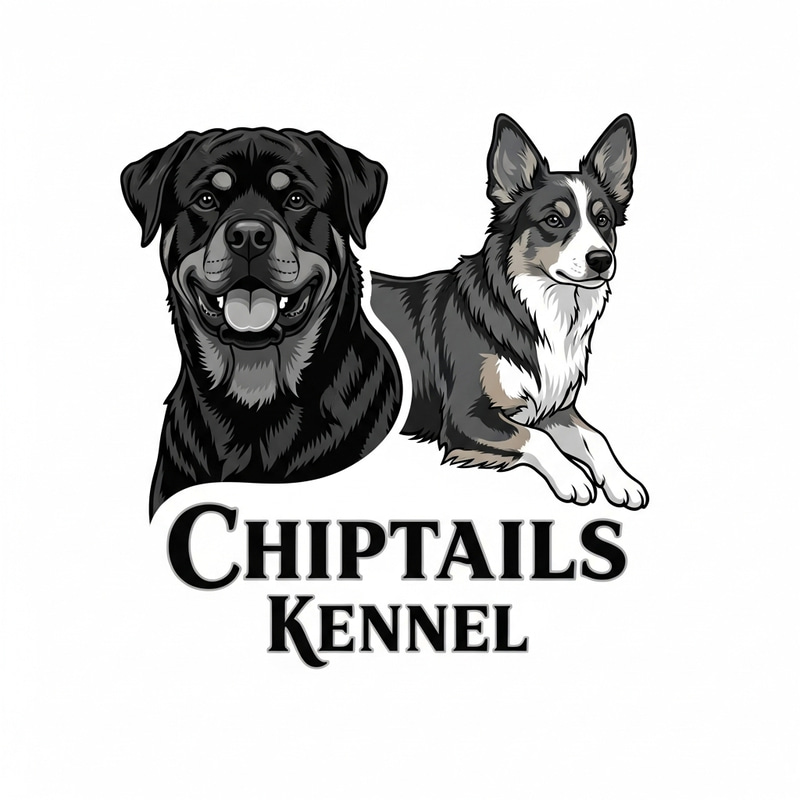 Chiptails Kennel | Rottweiler & Miniature Shepherd Logo Chiptails Kennel | Rottweiler & Miniature Shepherd Logo
