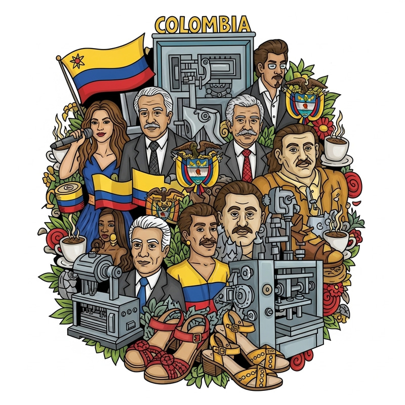 Doodle Art Celebrating Colombian Culture & Fashion Doodle Art Celebrating Colombian Culture & Fashion