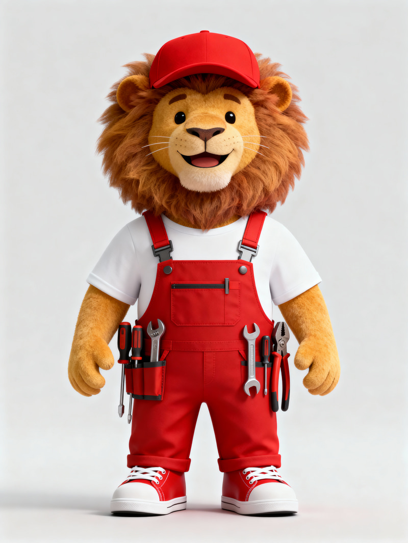 3D Lion Model as Workshop Mascot