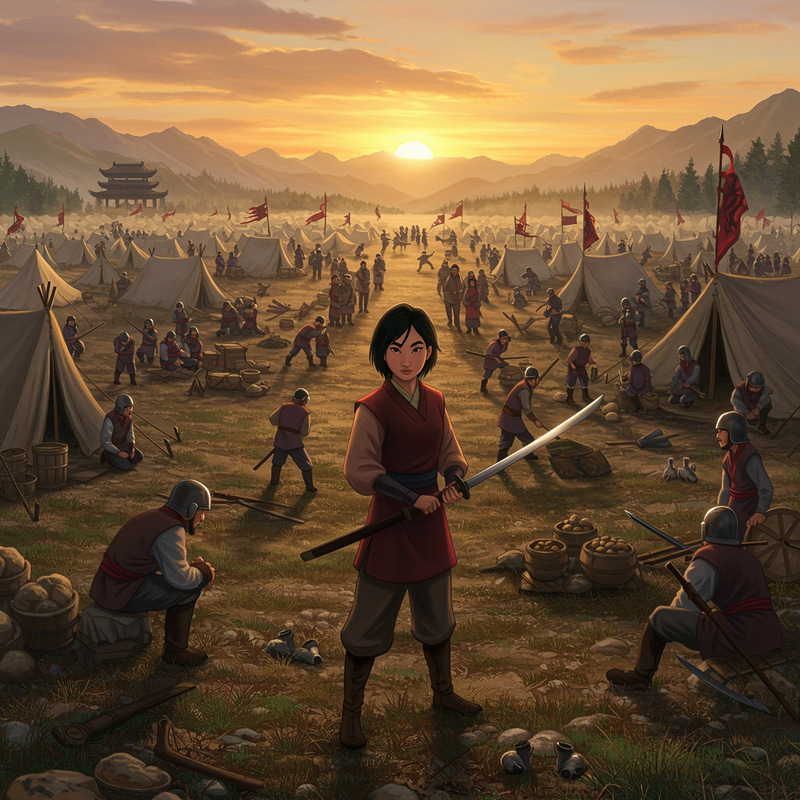 Mulan's Military Camp: A Journey into Valor Mulan's Military Camp: A Journey into Valor
