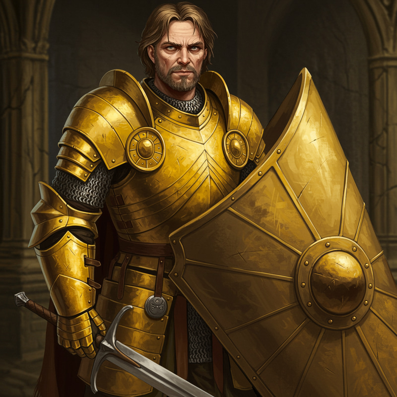 Medieval DnD Portrait of a Middle-Aged Man