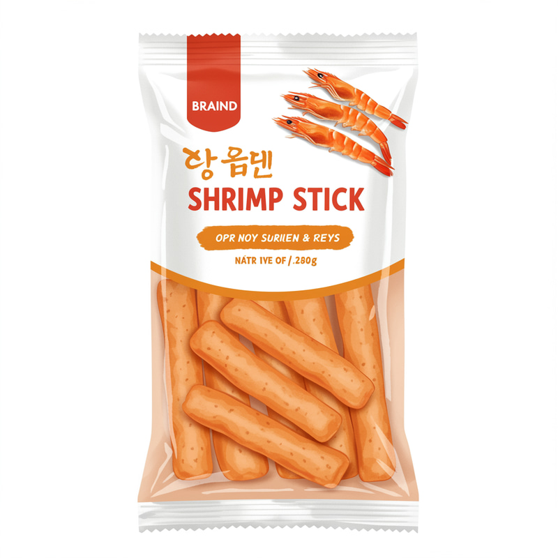 Simple and Easy Shrimp Stick Package Design Simple and Easy Shrimp Stick Package Design