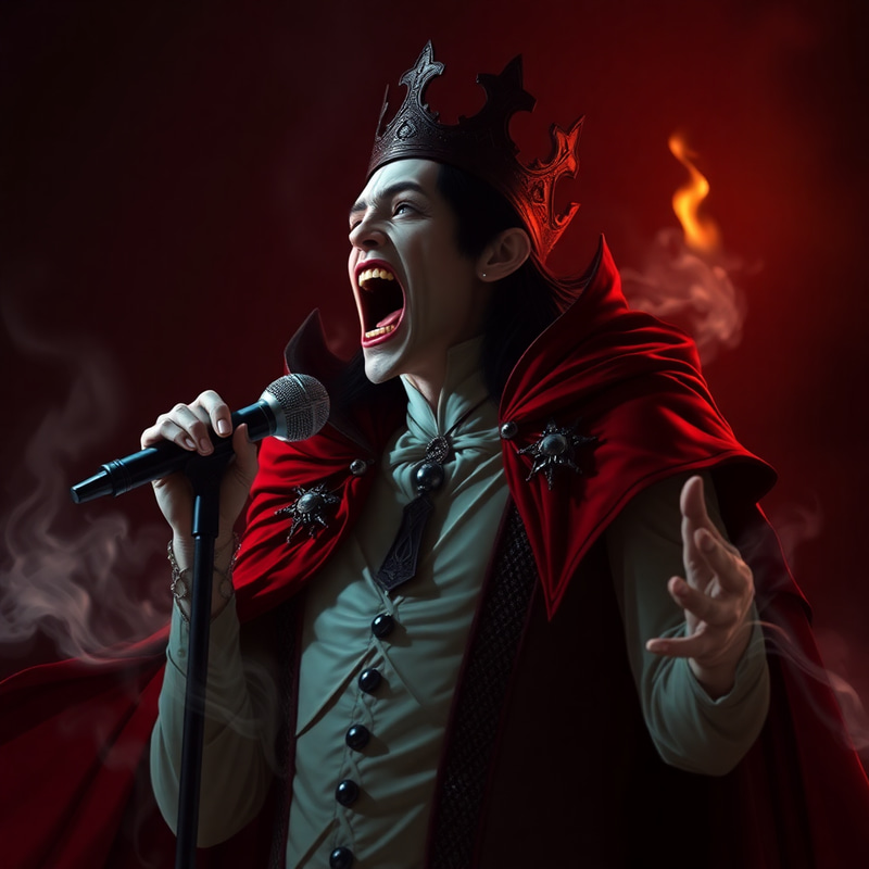 Vampire King Singing: A Dark Melody