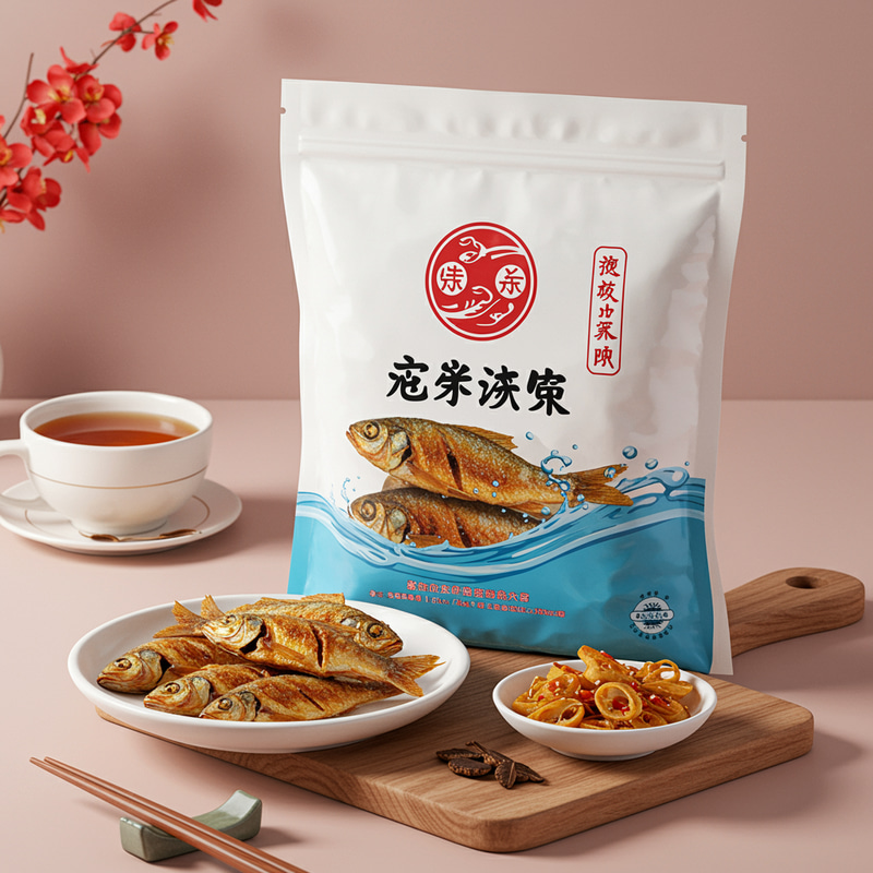 Simple and Festive Fried Fish Packaging Design Simple and Festive Fried Fish Packaging Design