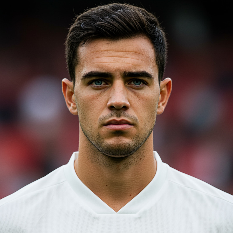 Welsh Footballer in Manchester United Jersey Welsh Footballer in Manchester United Jersey