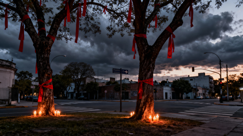 Dramatic Dusk in Buenos Aires: A Photorealistic View Dramatic Dusk in Buenos Aires: A Photorealistic View