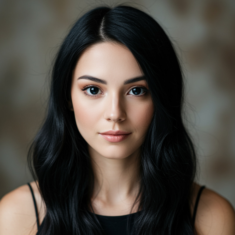 Gorgeous 30-Year-Old Woman with Black Hair Gorgeous 30-Year-Old Woman with Black Hair