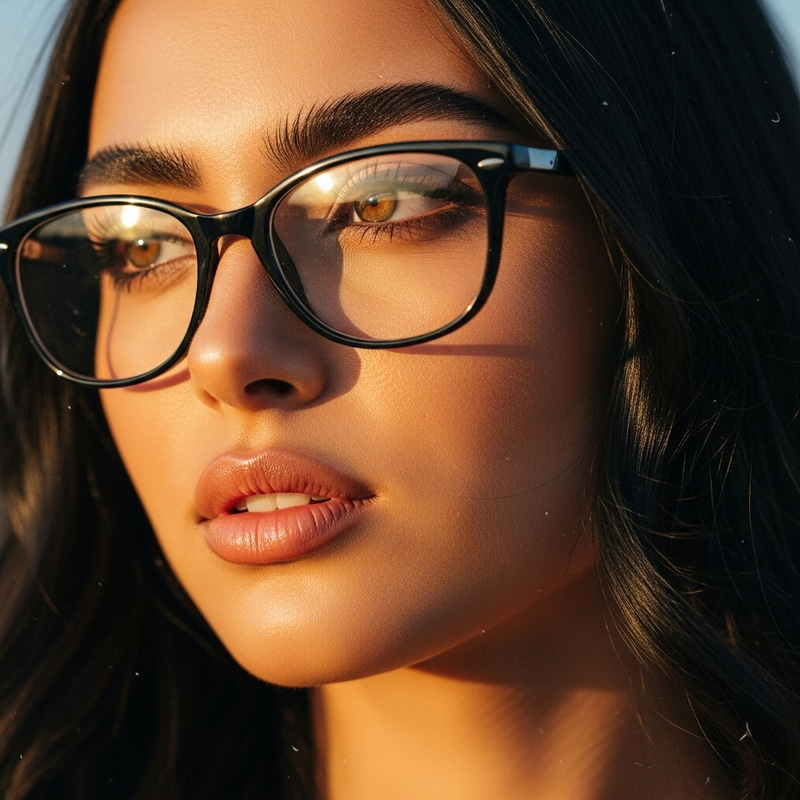 Elegant Close-Up of a Middle Eastern Beauty Elegant Close-Up of a Middle Eastern Beauty