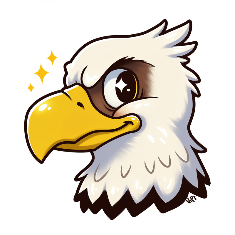 Cartoon Eagle Head - Fun and Unique Designs Cartoon Eagle Head - Fun and Unique Designs
