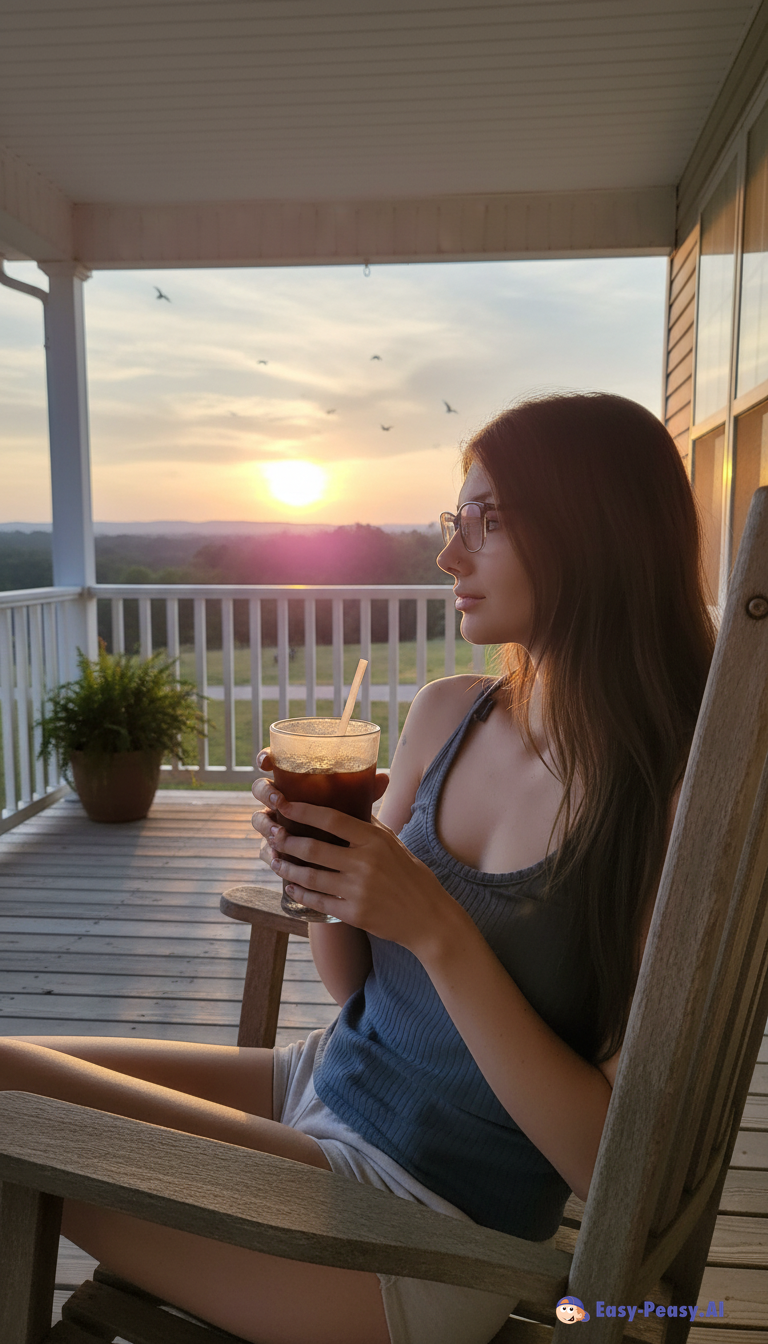 Morning Peace: Rocking Chair Sunrise Views Morning Peace: Rocking Chair Sunrise Views