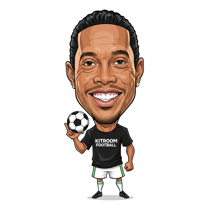 Ronaldinho Gaucho Caricature for Kitroom Football