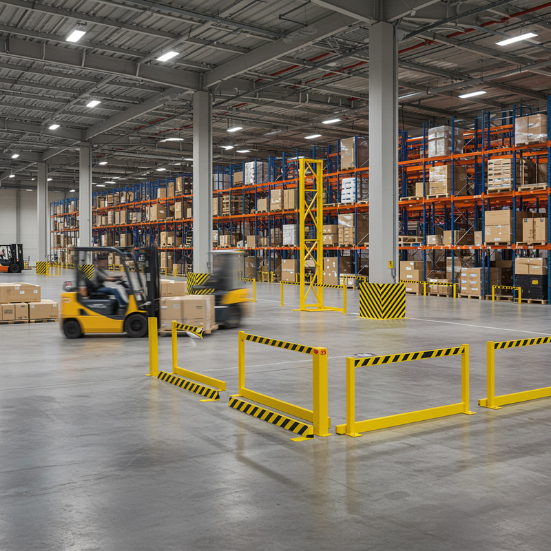 Efficient Logistics Warehouse Safety Features Efficient Logistics Warehouse Safety Features