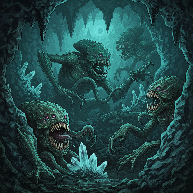 Lovecraftian Cosmic Creatures: Mysterious Halls Lovecraftian Cosmic Creatures: Mysterious Halls