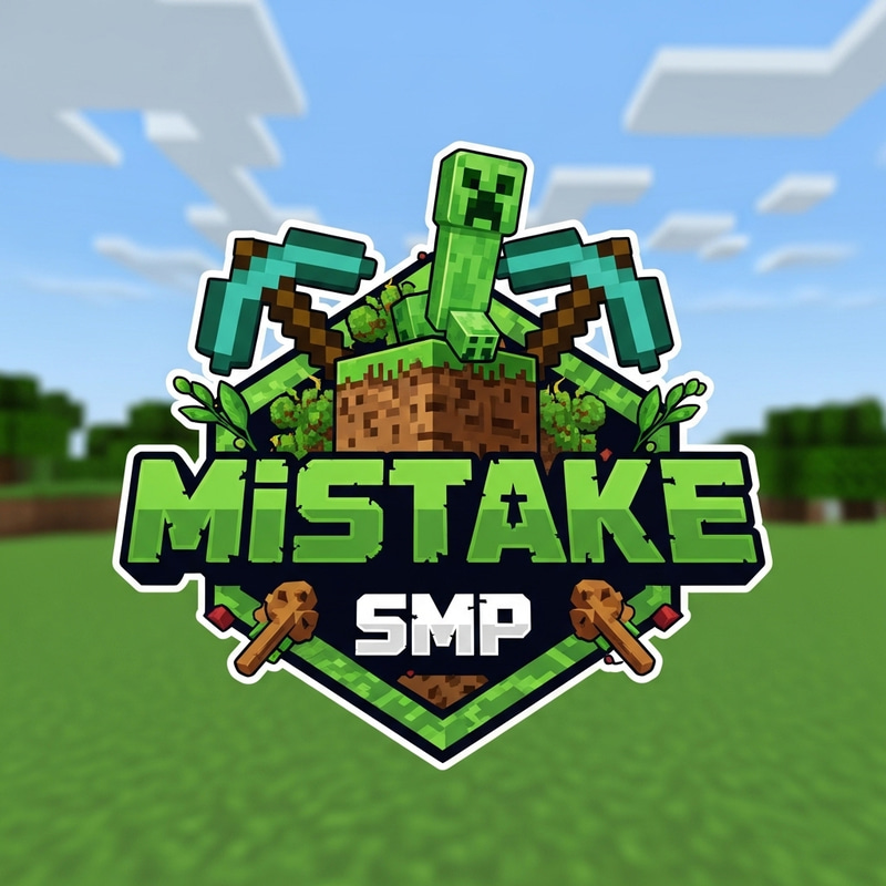 MisTake SMP Logo: Minecraft Mod Design