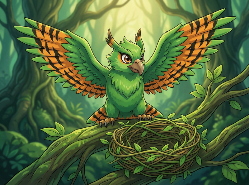 Tigaleaf: The Vibrant Grass/Flying Pokémon