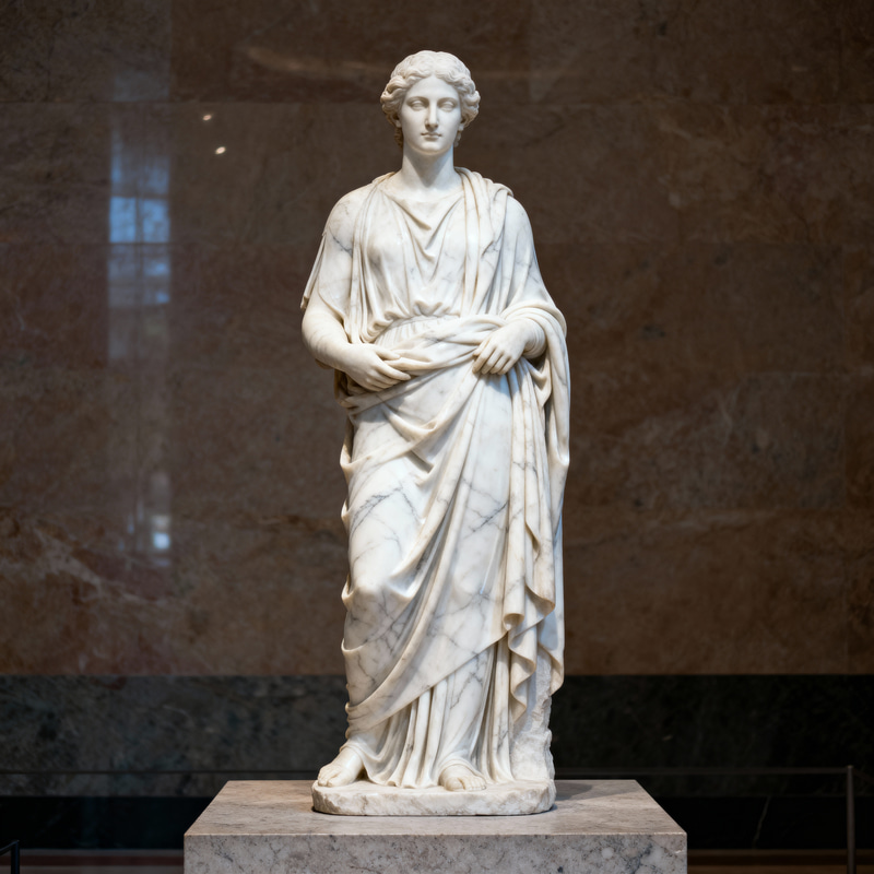 Stunning Marble Statue of [Uploaded Person]
