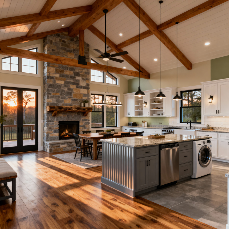 Modern Farmhouse Metal Home Design Guide | 1,500 sq ft