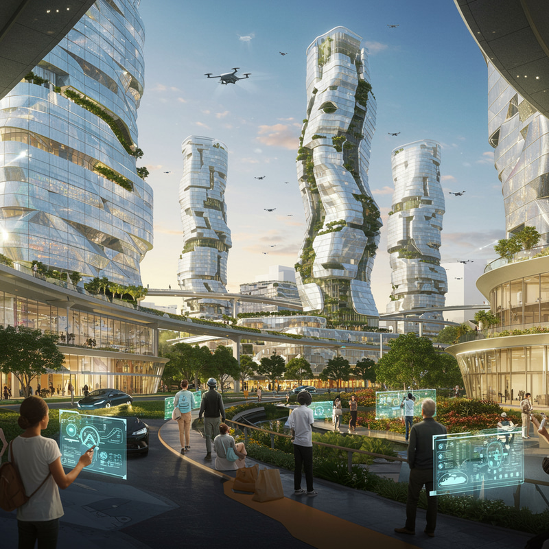 Realistic Futuristic Community Vision