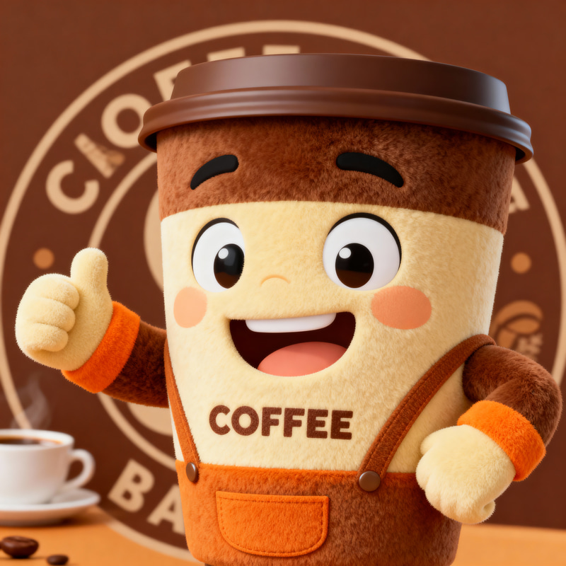 Unique Coffee Brand Mascot Characters