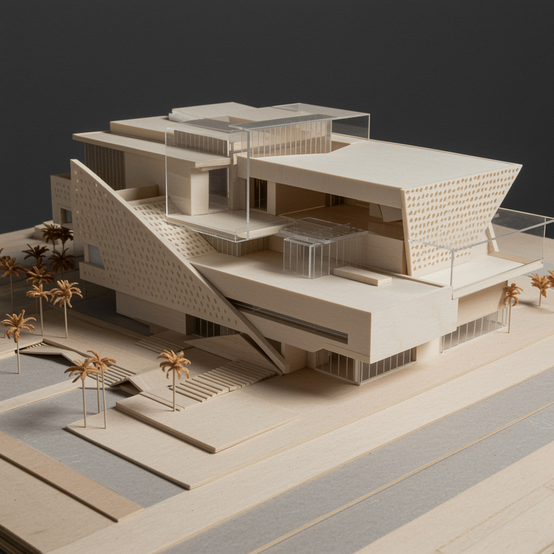 Architectural Model of Pérez Art Museum Miami