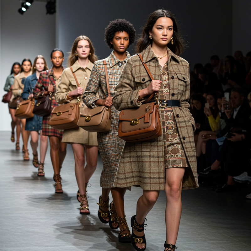Diverse Fashion Show Featuring COACH Handbags