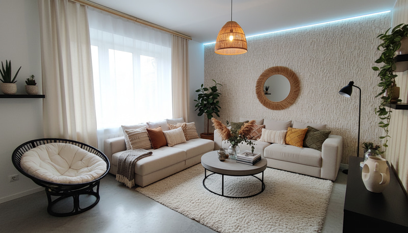 Stunning Boho Chic Living Room Photography